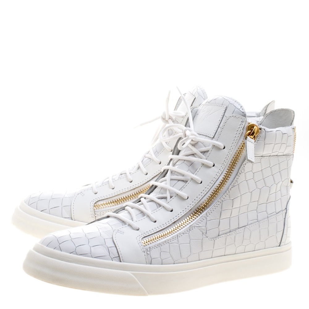 Giuseppe White mens sneakers